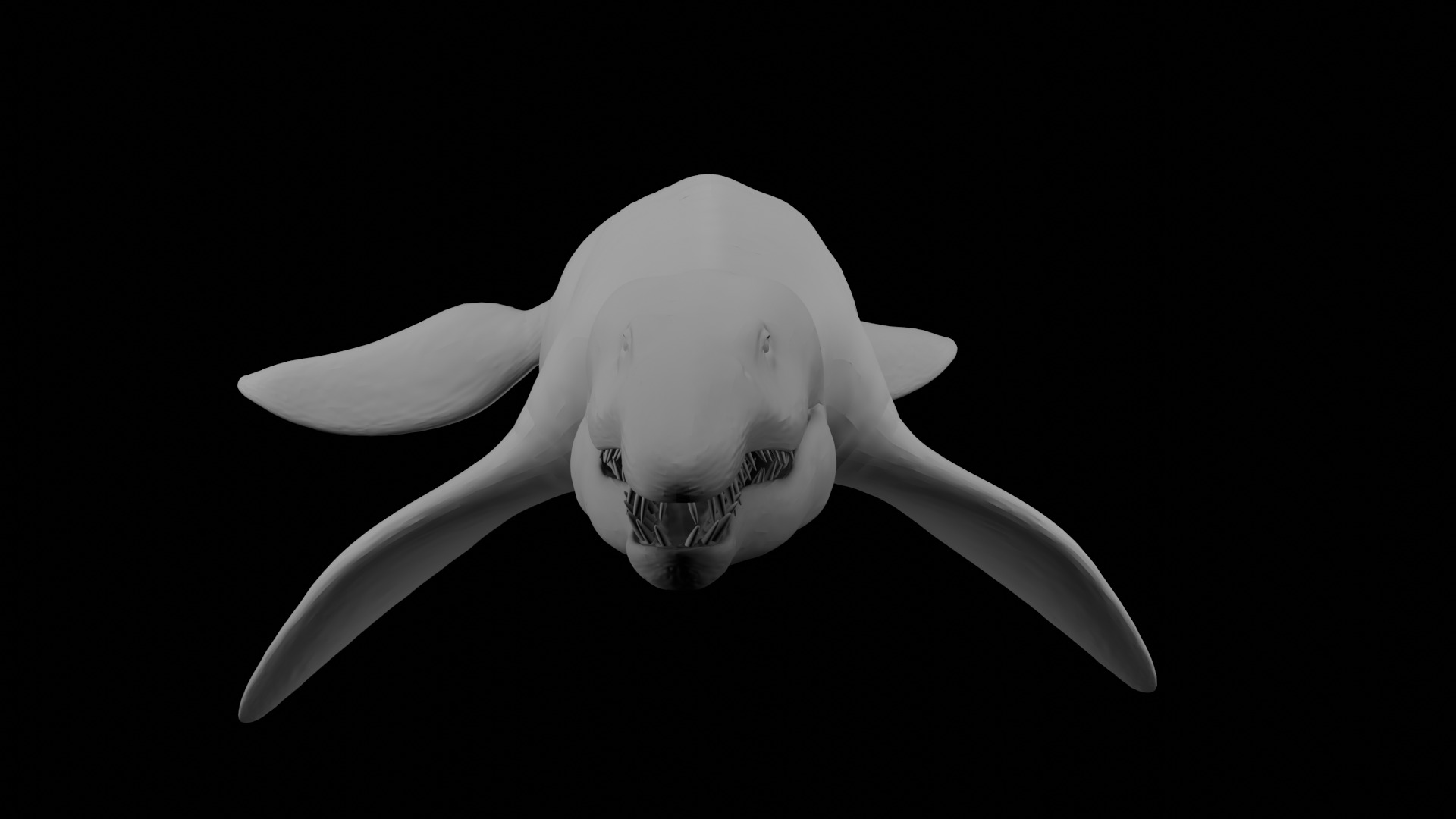 Rigged Liopleurodon 3D Model  Highly Detailed Clean Topology   3D model_8