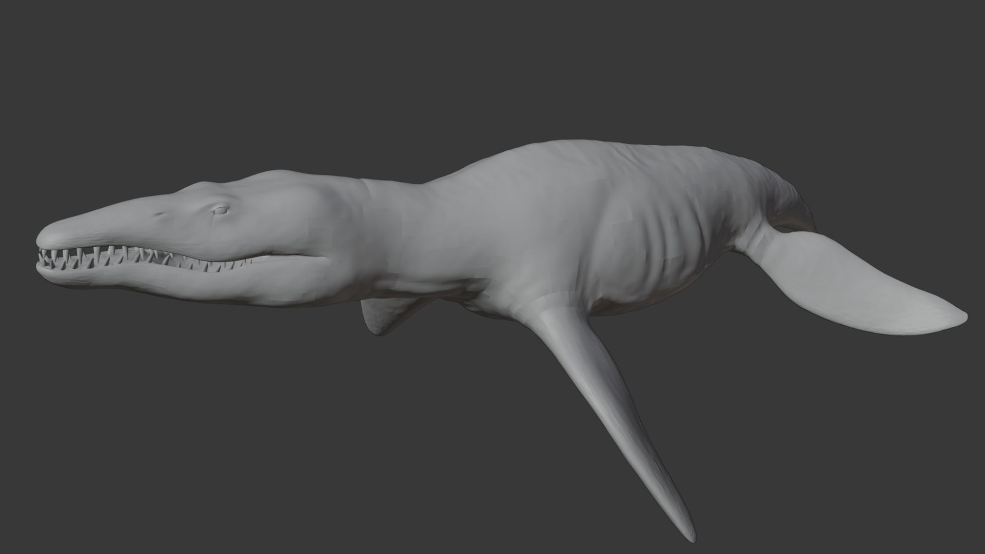 Rigged Liopleurodon 3D Model  Highly Detailed Clean Topology   3D model_9