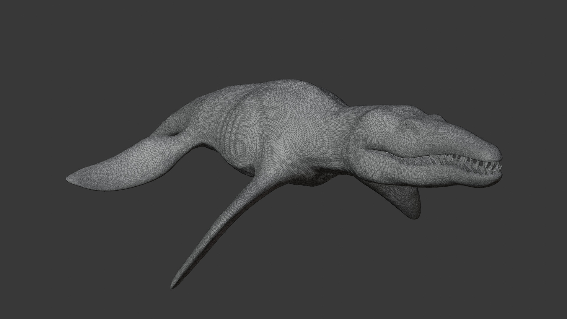 Rigged Liopleurodon 3D Model  Highly Detailed Clean Topology   3D model_17