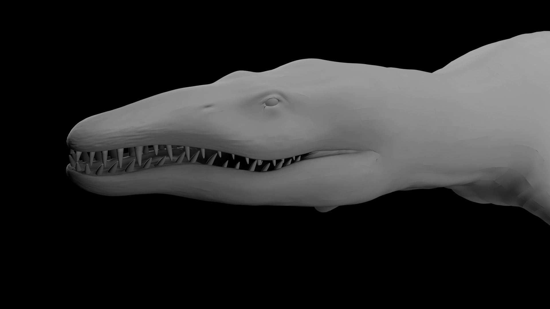 Rigged Liopleurodon 3D Model  Highly Detailed Clean Topology   3D model_7