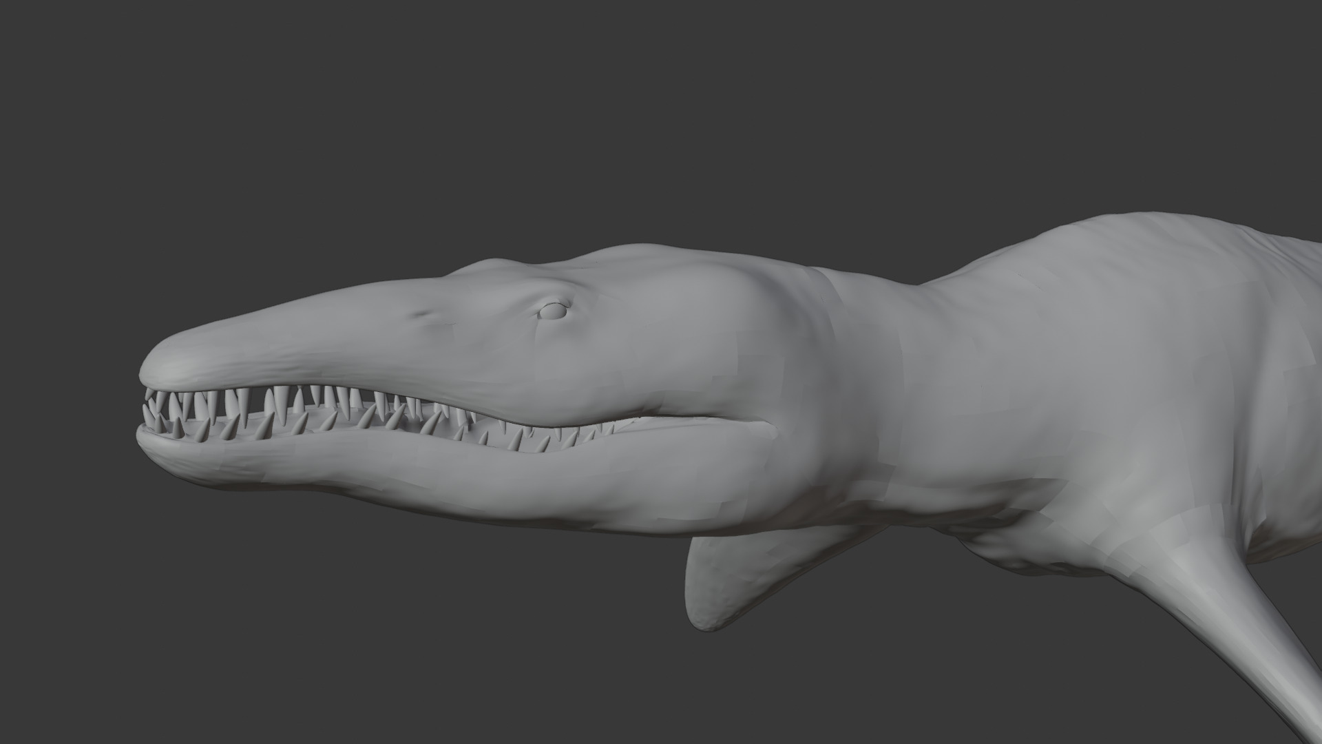 Rigged Liopleurodon 3D Model  Highly Detailed Clean Topology   3D model_14