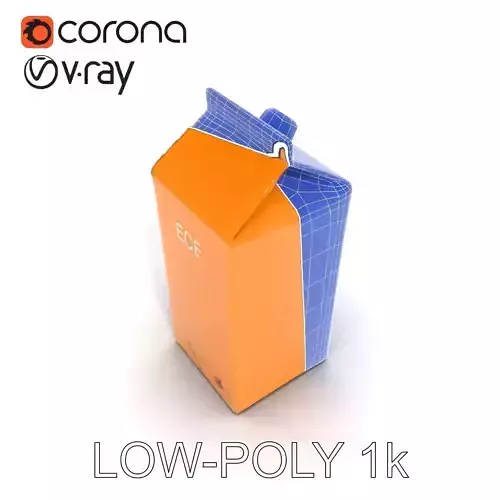 Cardboard Milk Carton Model Pack