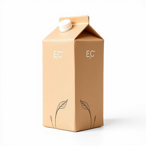 Cardboard Milk Carton Model Pack Low-poly 3D model 4