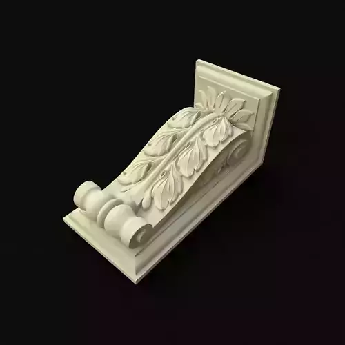 carved pilaster 3D model