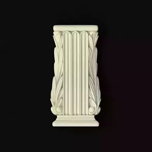 carved pilaster 3D model