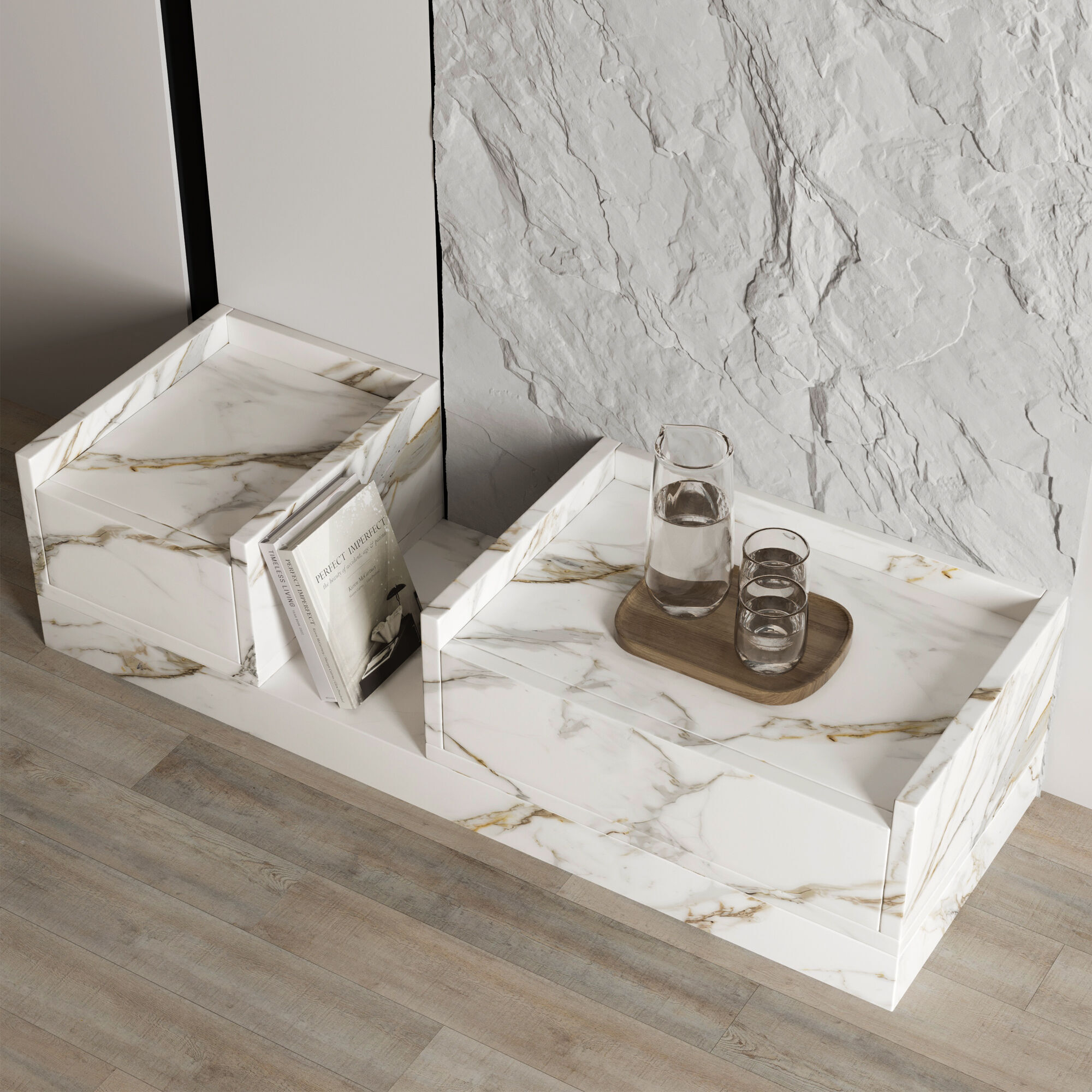 Headboard Wall Panel Composition 11 3D model_3