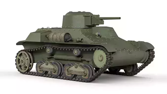 WW2 Japanese Light Tank Type 95 Ha-Go