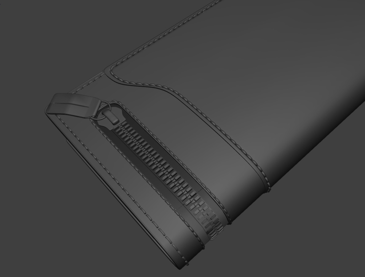 Modern High Quality Large Big Pocket Wallet 3D model_8