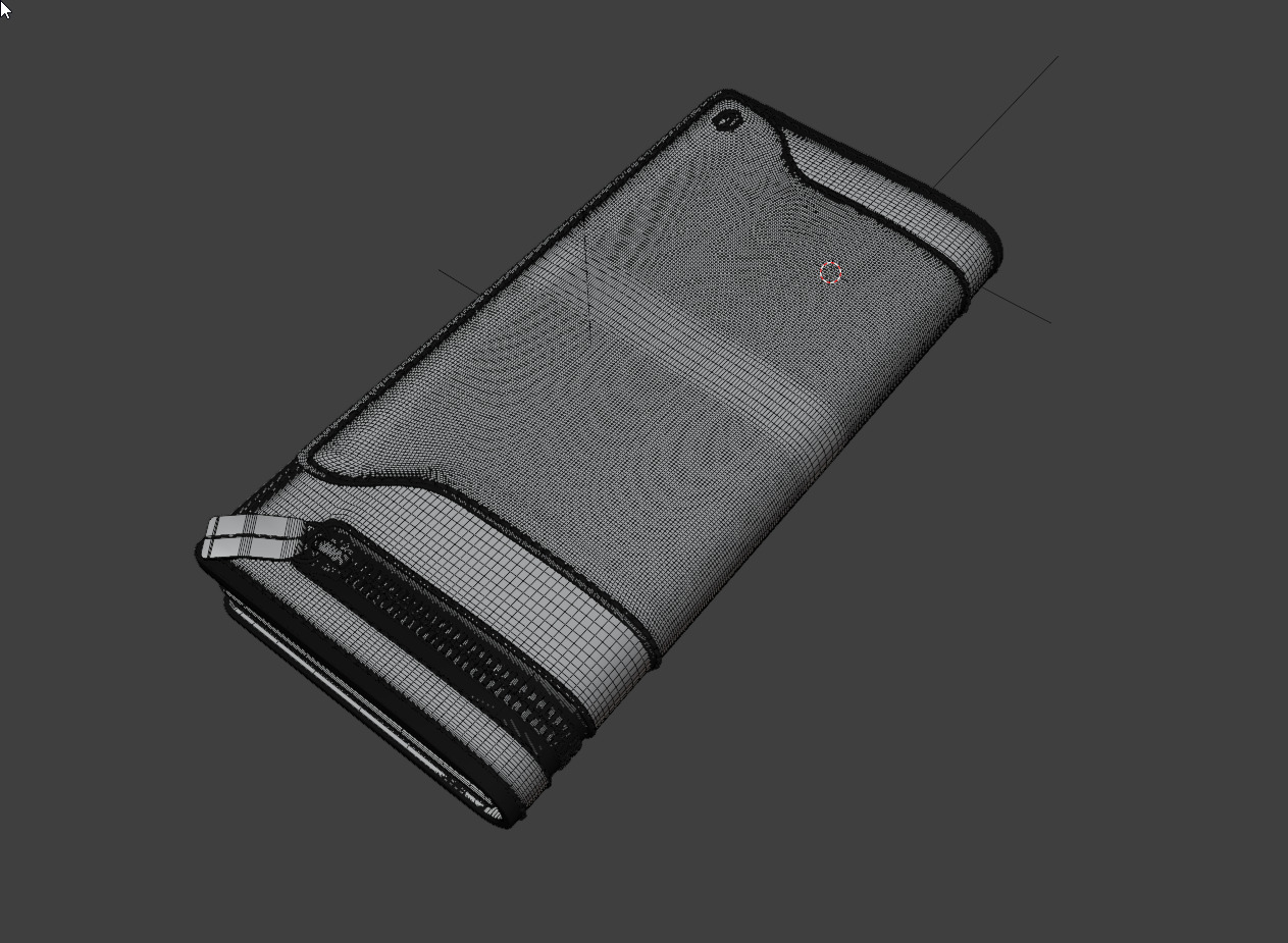 Modern High Quality Large Big Pocket Wallet 3D model_3