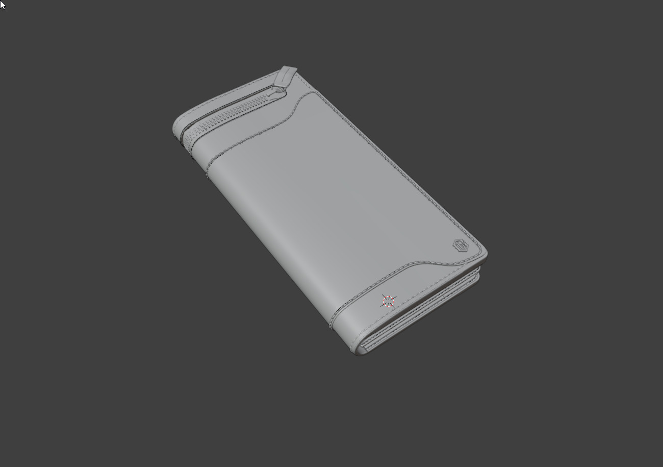 Modern High Quality Large Big Pocket Wallet 3D model_5