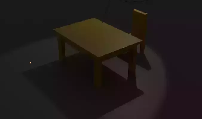 Minimalistic 3d Table design 