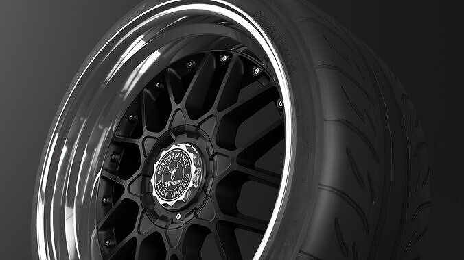 North Wheels D-010 Low-poly 3D model