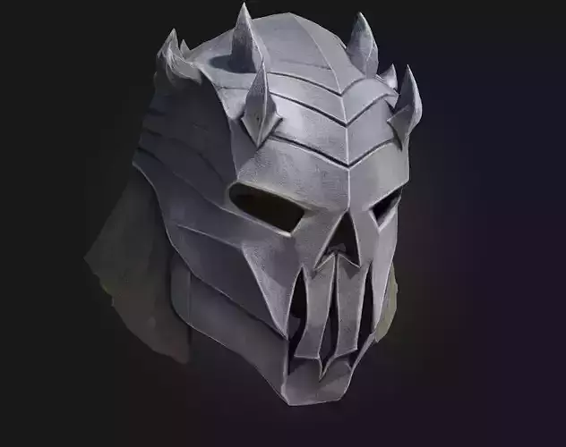 Warrior Dreadhelm  3D Model of Fearsome Battle Armor