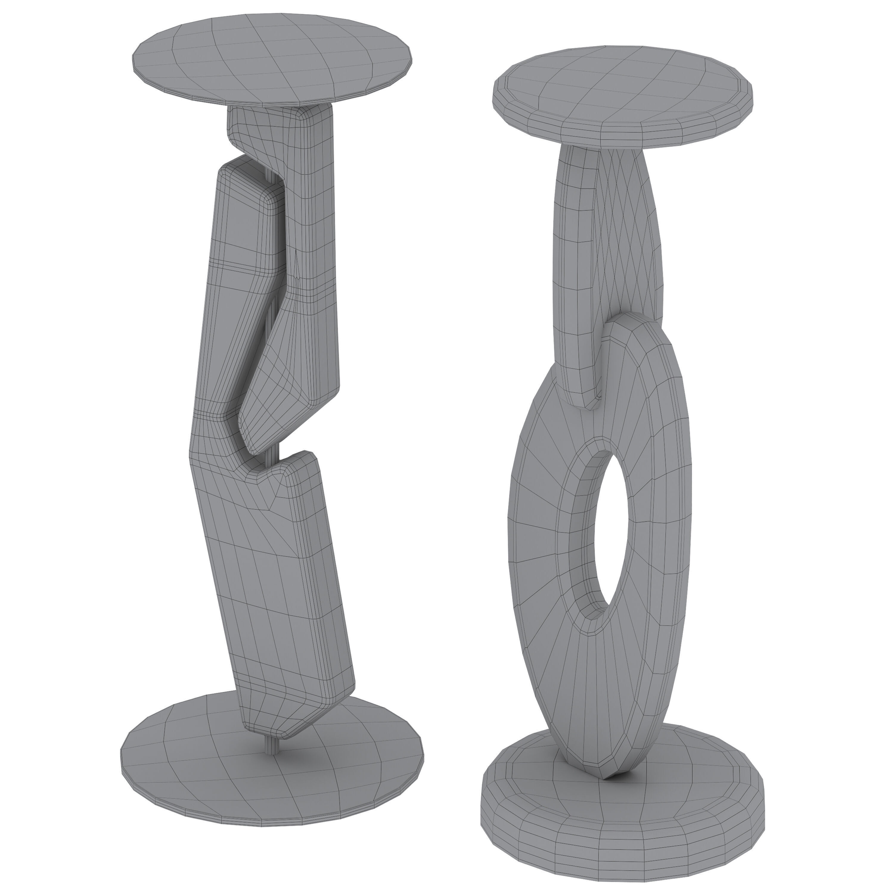 Tribe and Totem Drink Table by Burke Decor 3D model_5