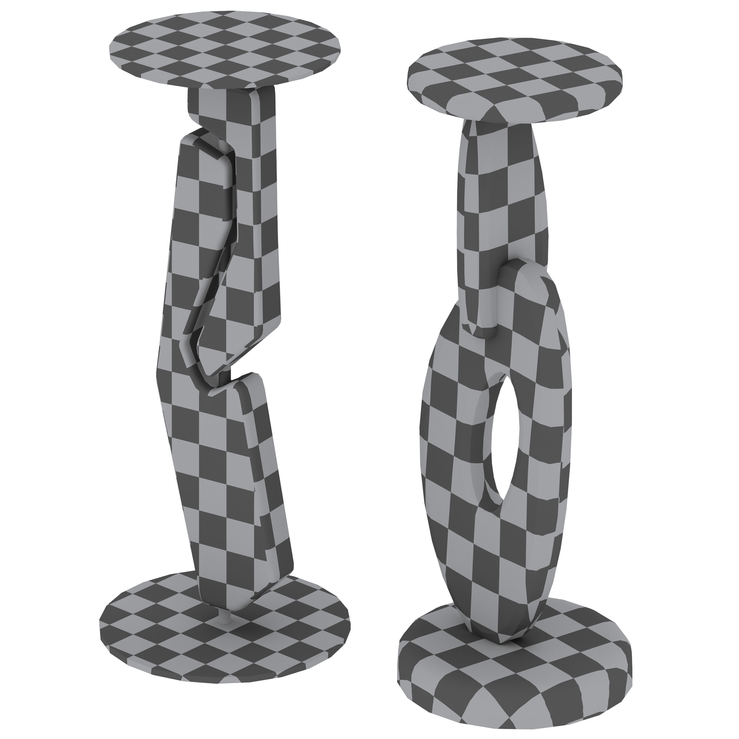 Tribe and Totem Drink Table by Burke Decor 3D model_6