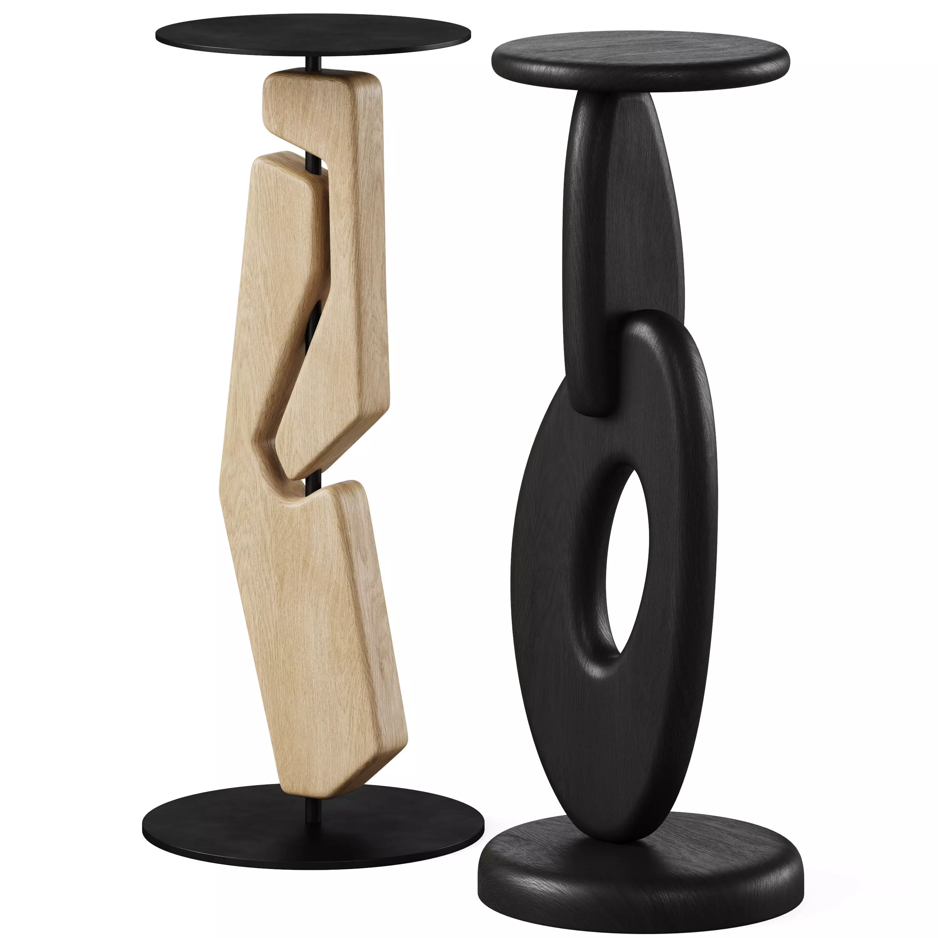 Tribe and Totem Drink Table by Burke Decor 3D model_0