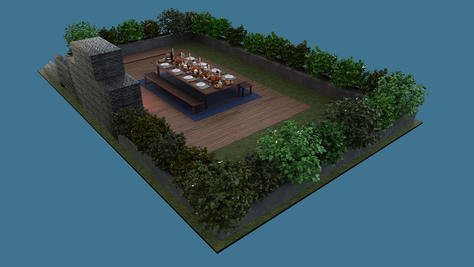 Give Thanks Feast 3D model_6