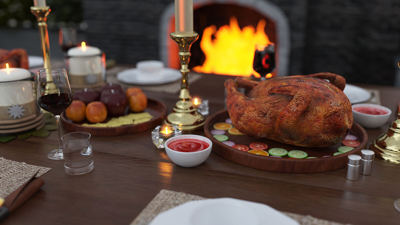 Give Thanks Feast 3D model_4
