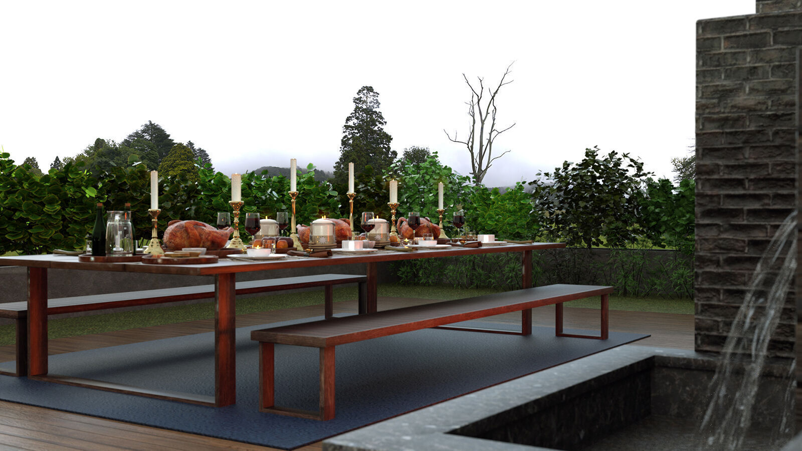 Give Thanks Feast 3D model_1