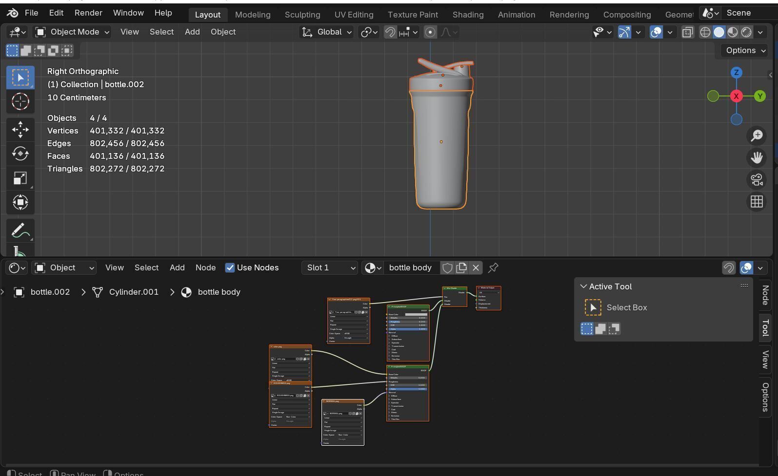3D Sport Shaker Bottle Model 3D model_6