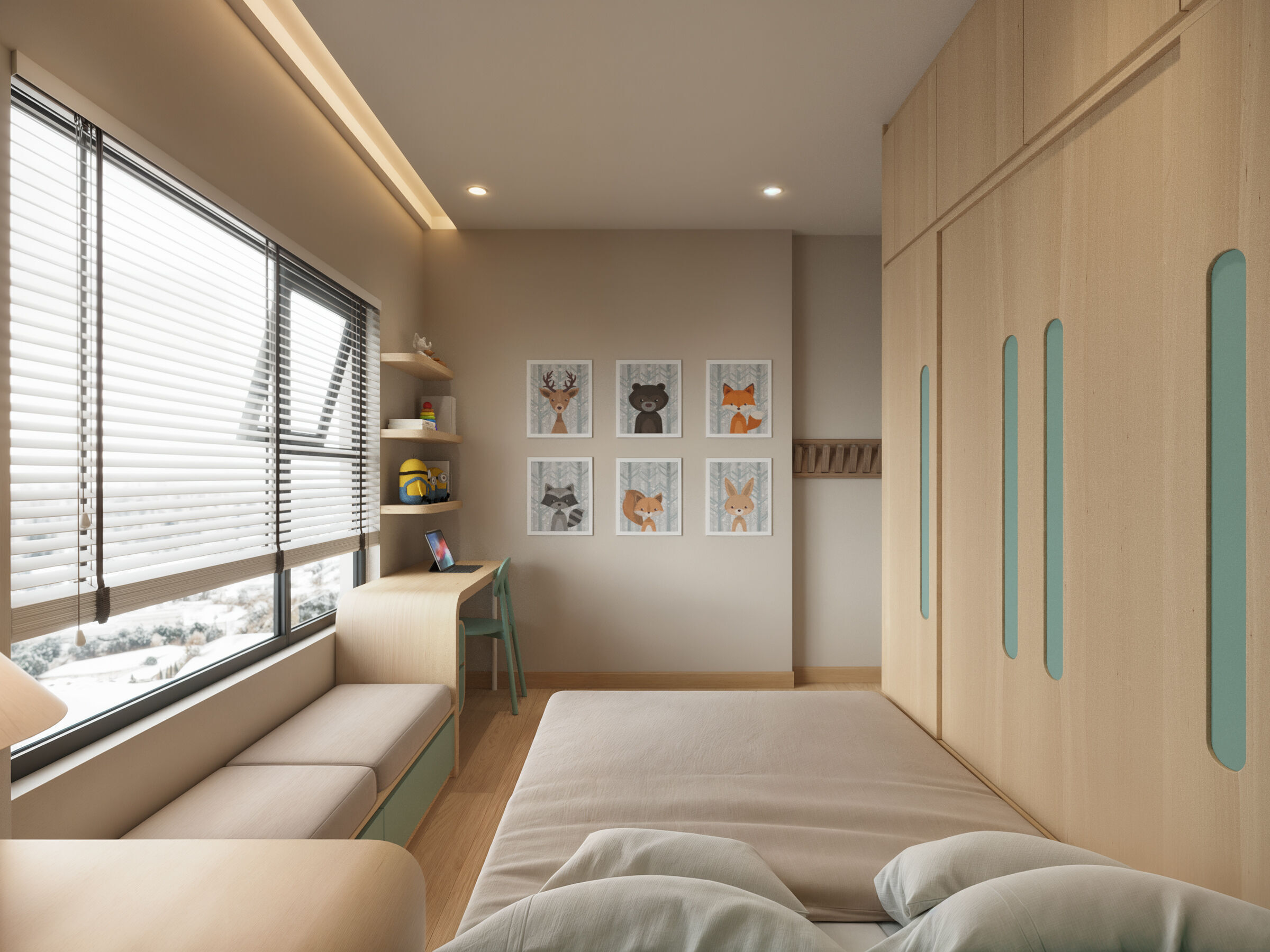 Modern Apartment Interior l No External Assets 3D model_8