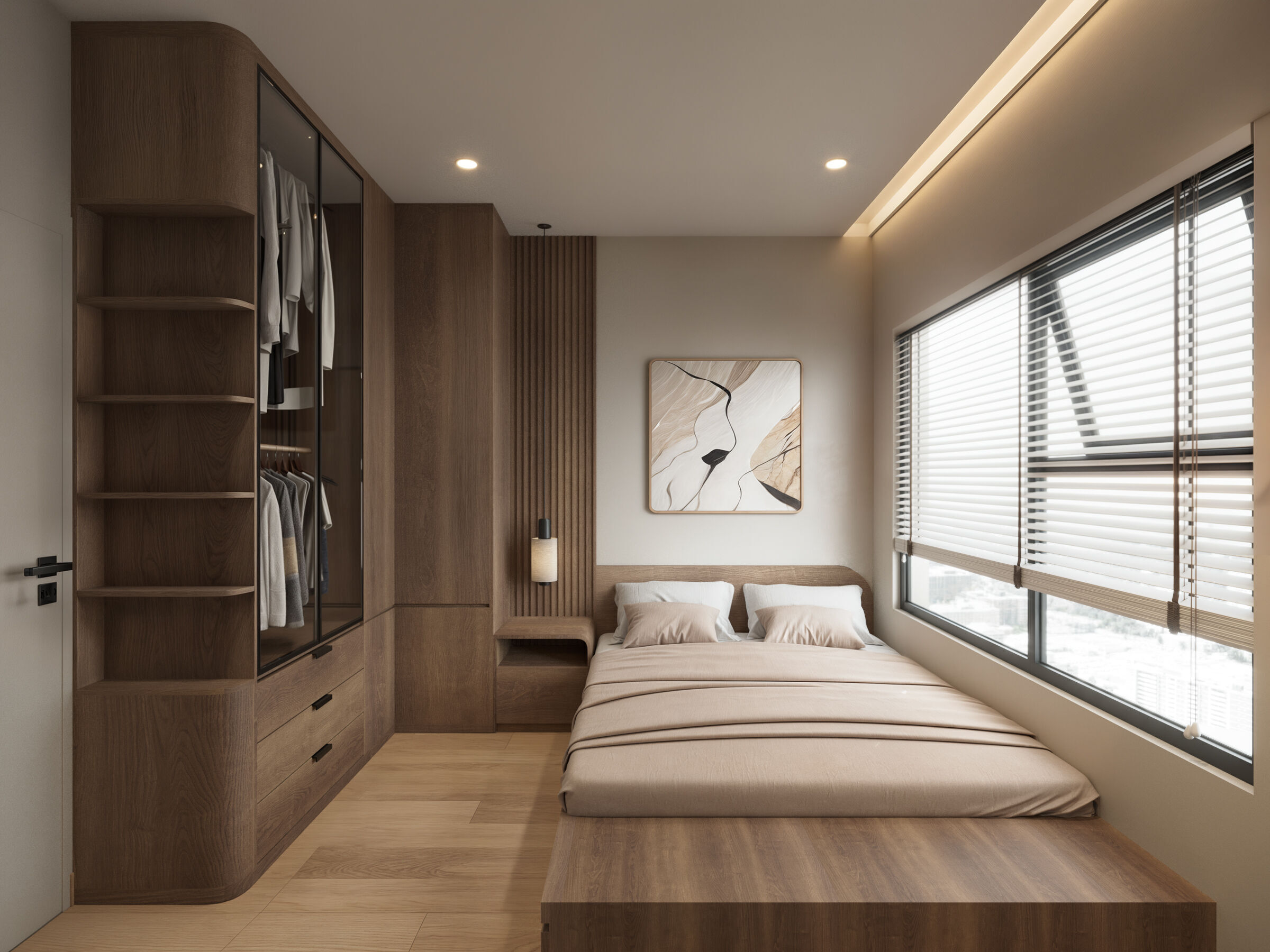 Modern Apartment Interior l No External Assets 3D model_10