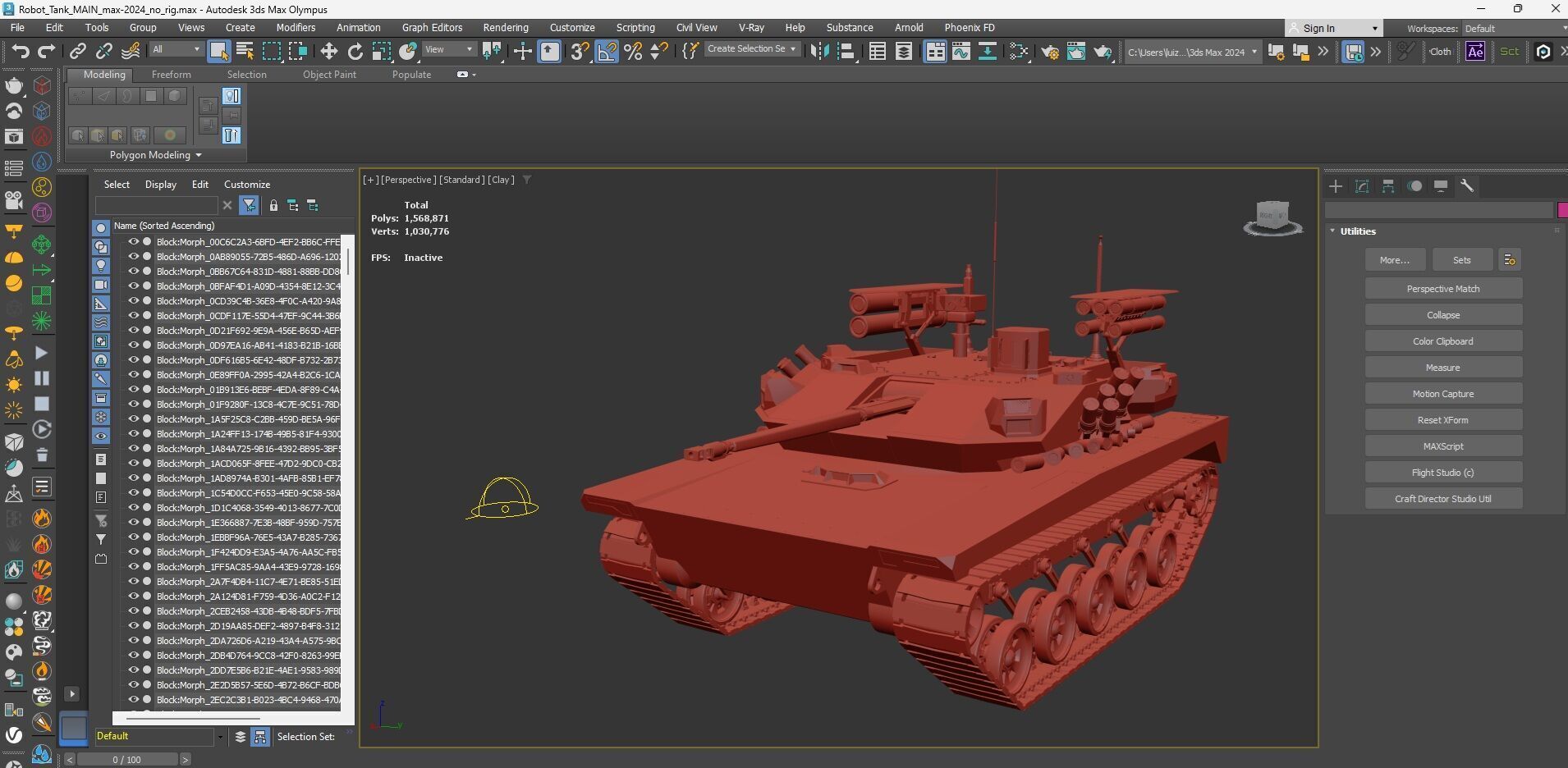 Drone Tank ARM TITAN X 3D model_12