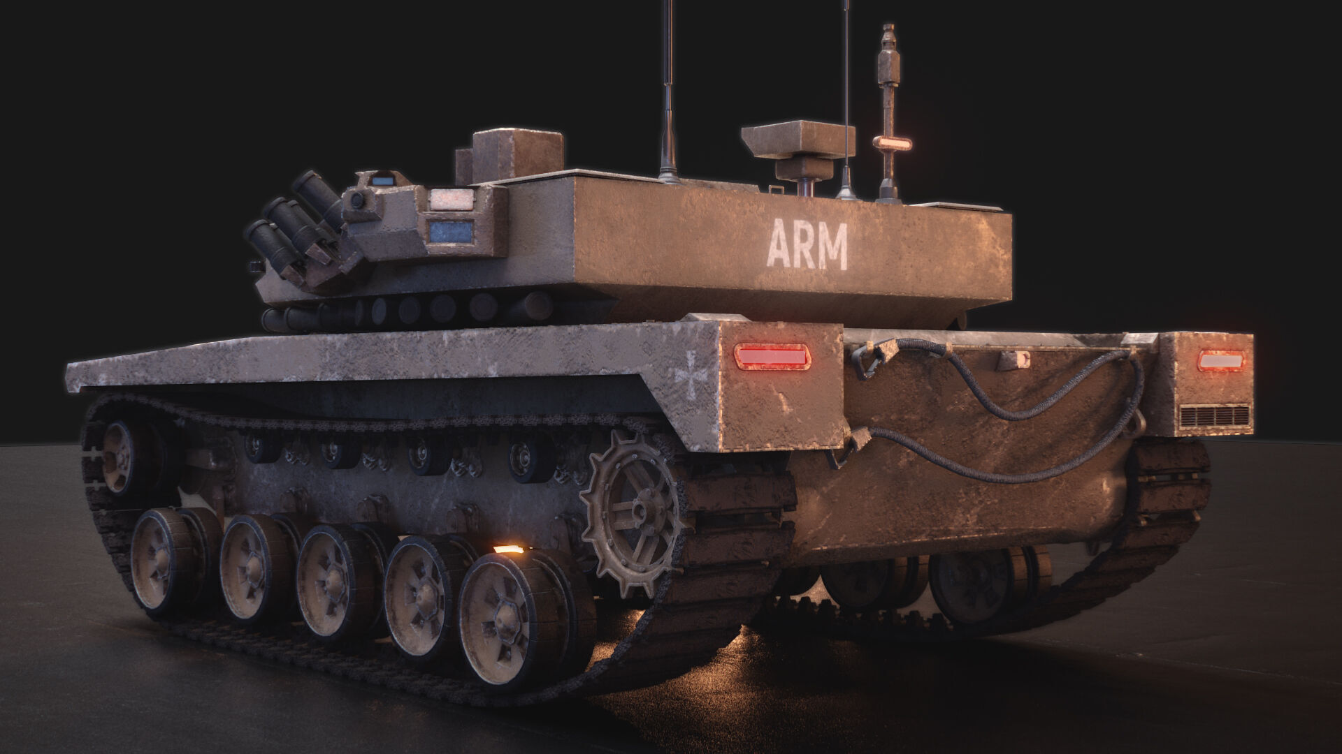 Drone Tank ARM TITAN X 3D model_10