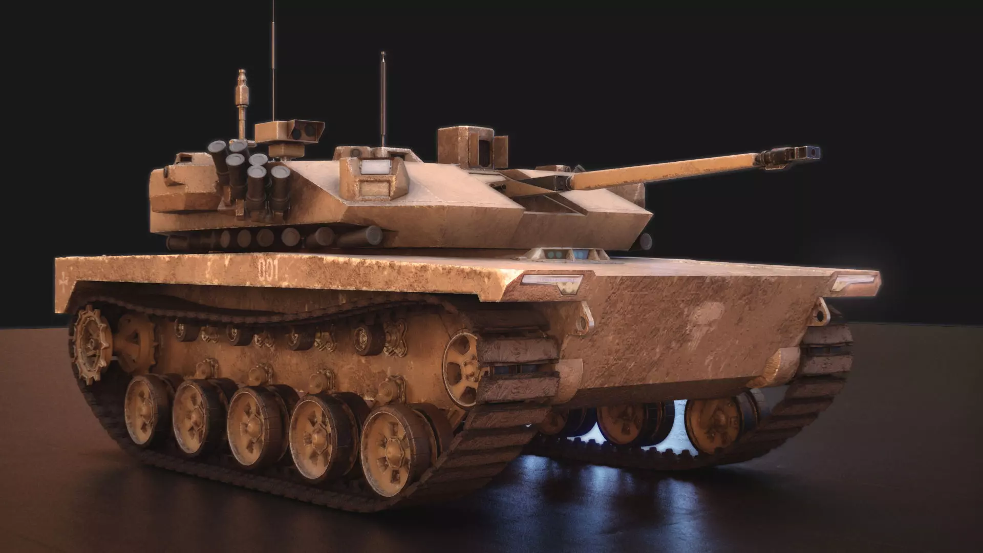 Drone Tank ARM TITAN X 3D model_0