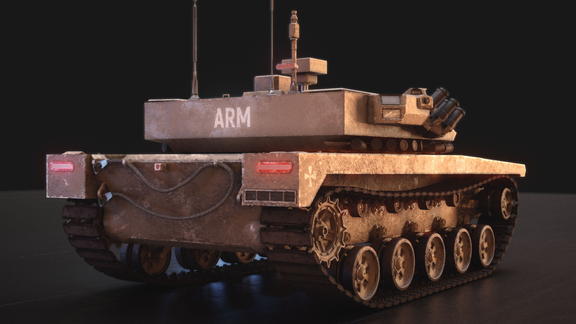 Drone Tank ARM TITAN X 3D model_9