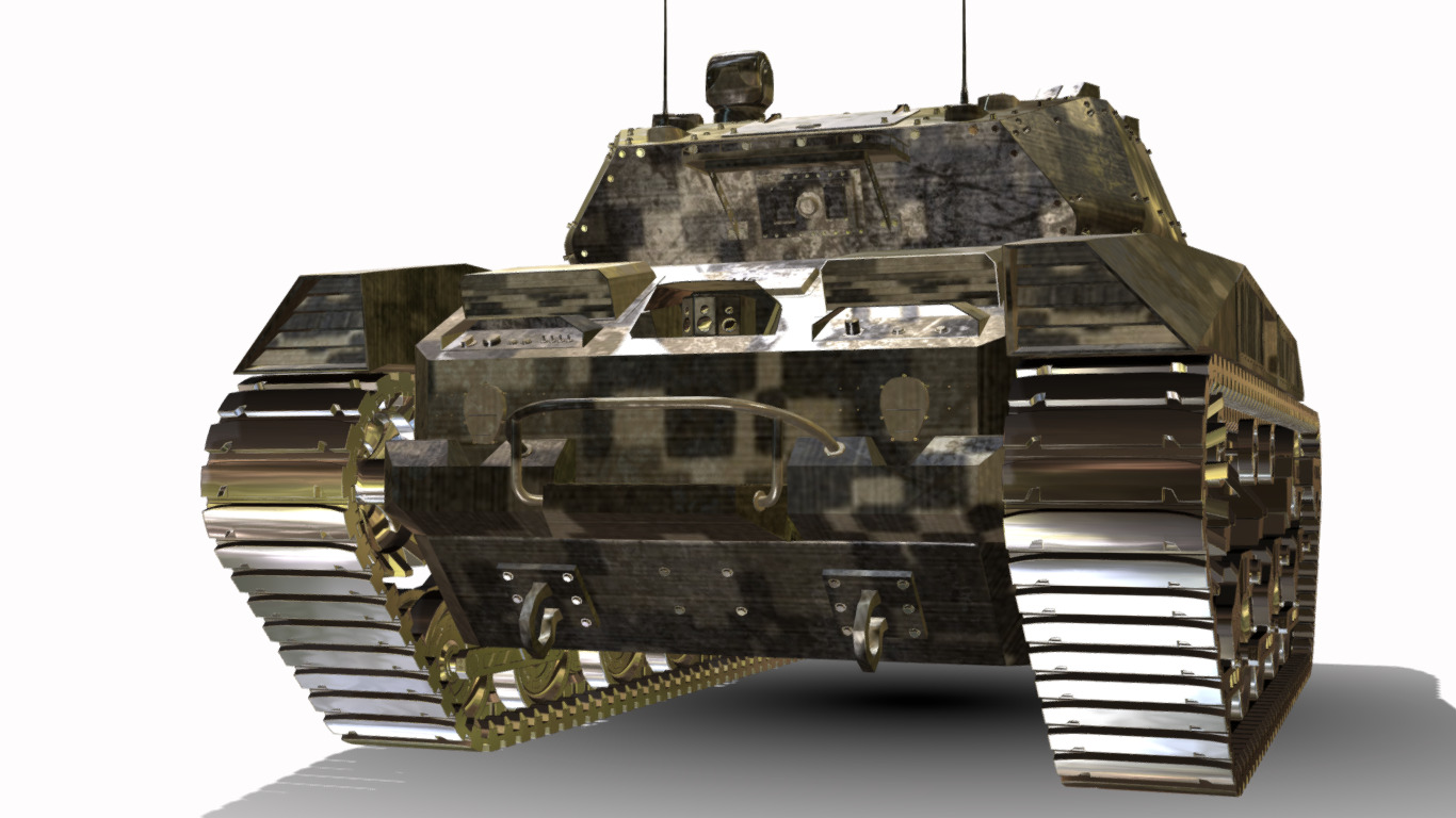 veiculo de combate automatizado  Low-poly 3D model_10