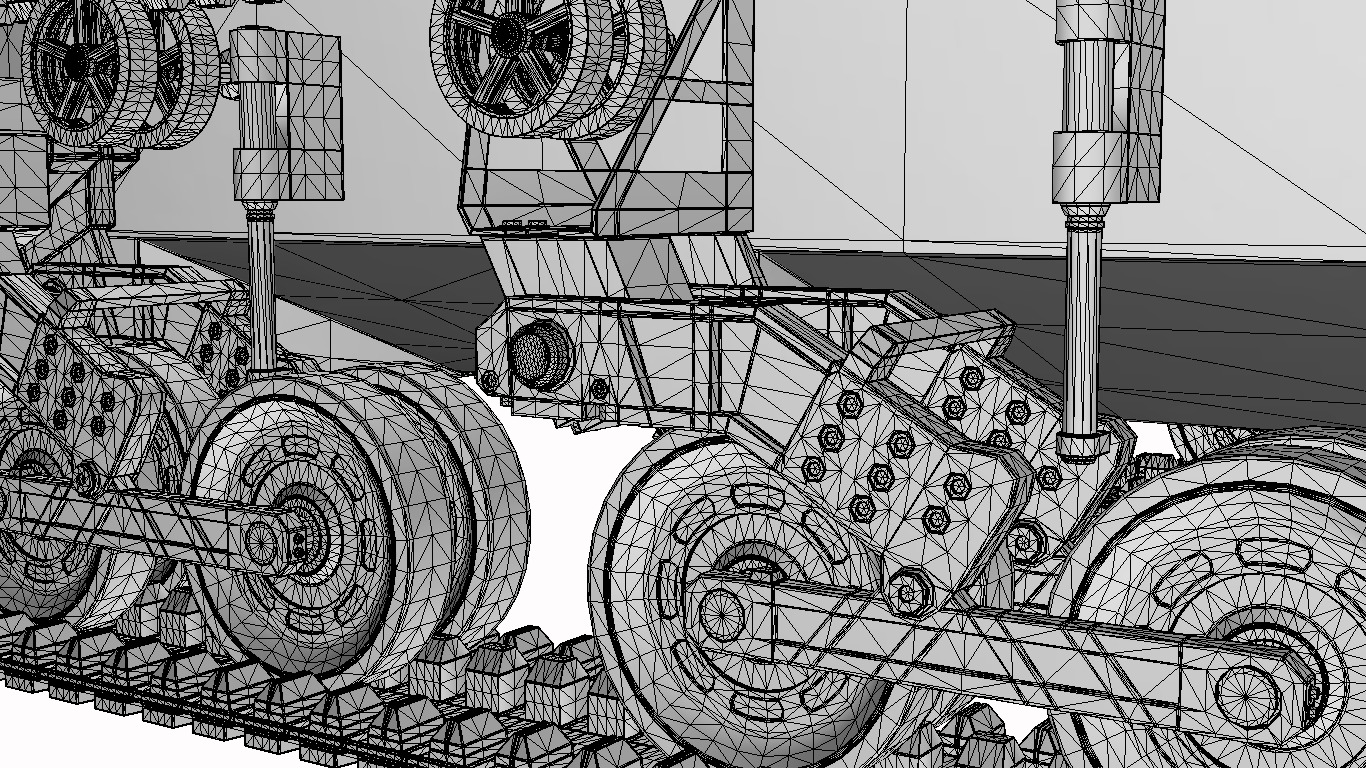 veiculo de combate automatizado  Low-poly 3D model_27