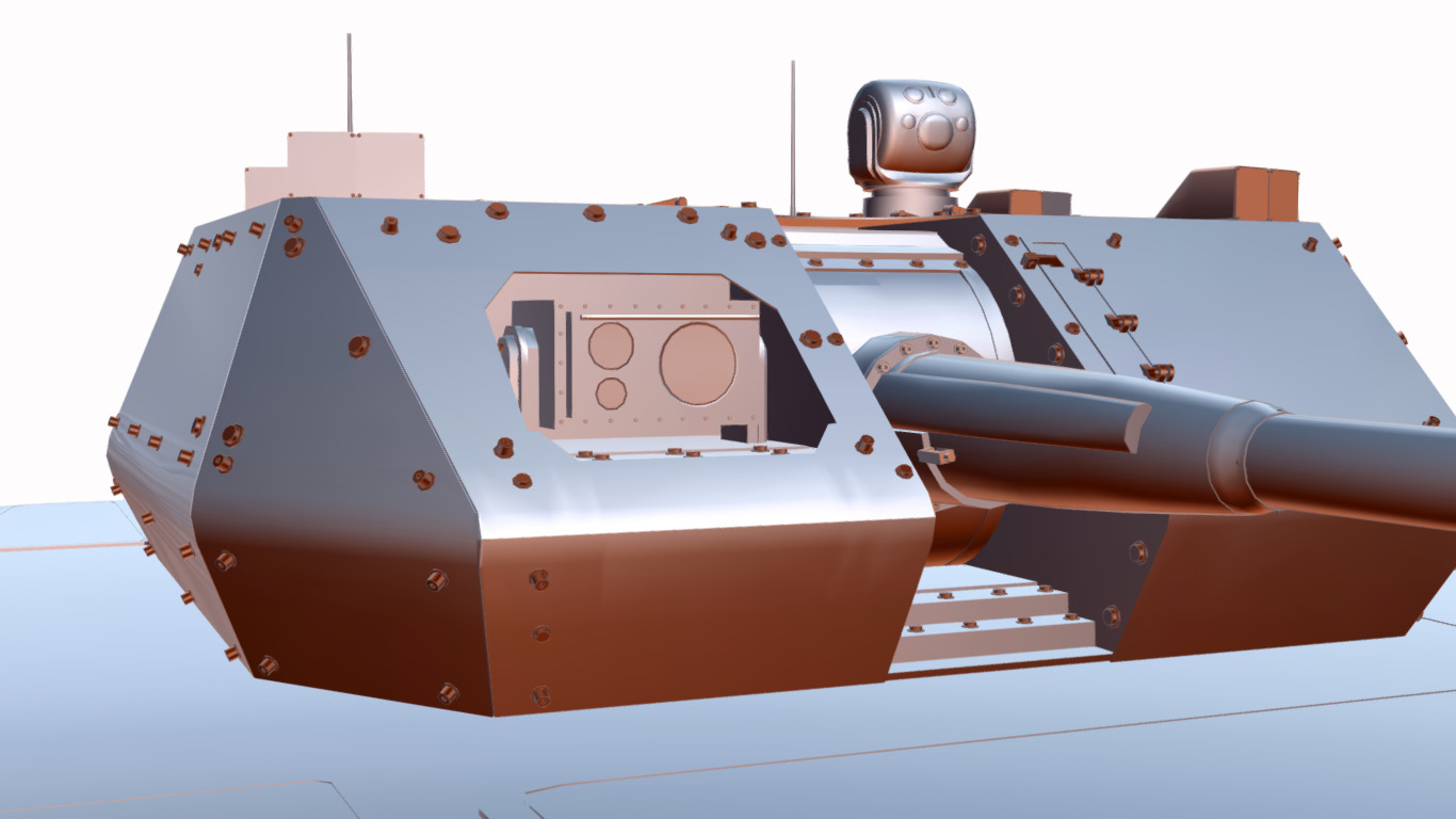 veiculo de combate automatizado  Low-poly 3D model_16