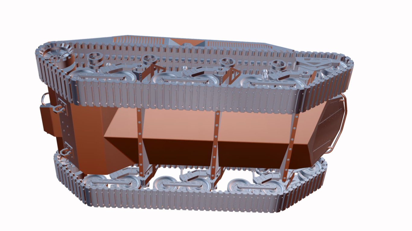 veiculo de combate automatizado  Low-poly 3D model_19