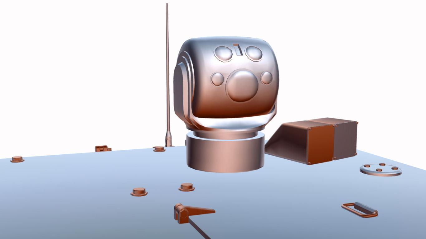 veiculo de combate automatizado  Low-poly 3D model_17