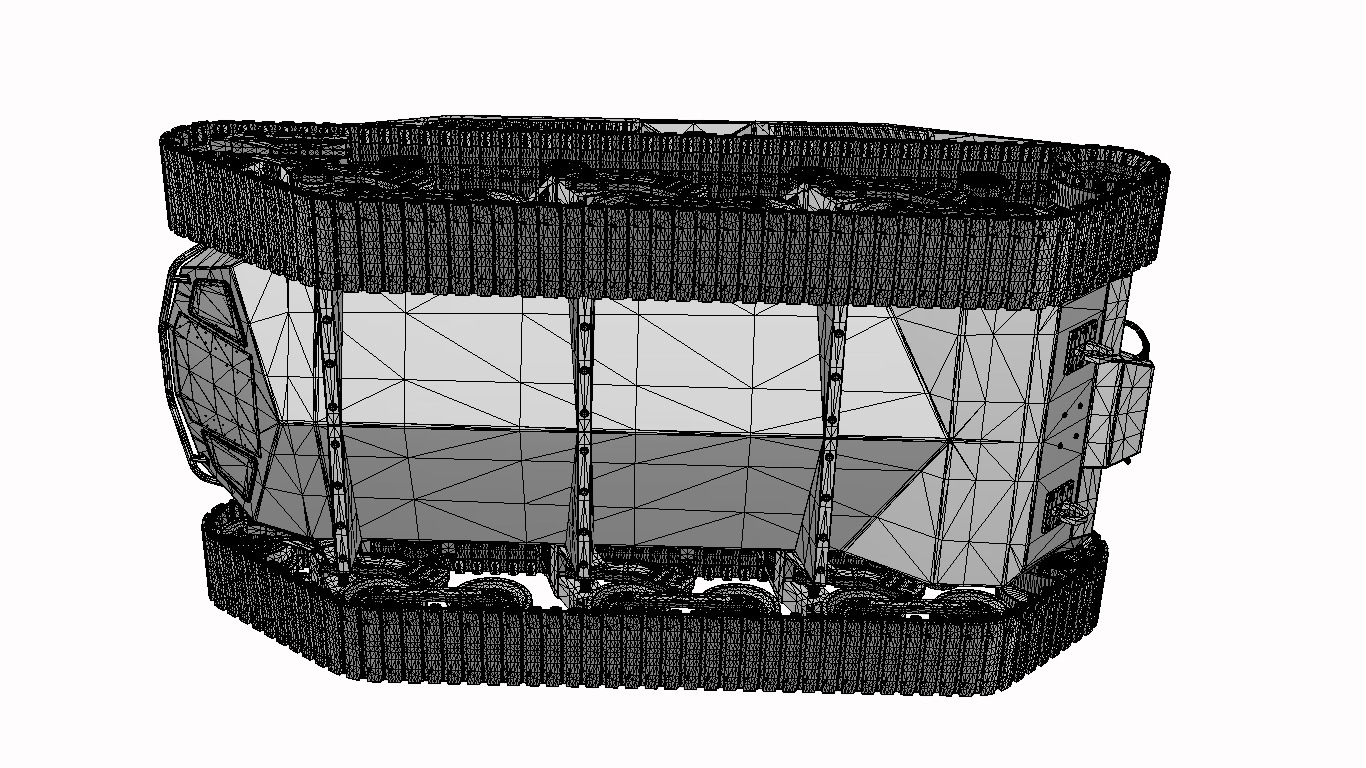 veiculo de combate automatizado  Low-poly 3D model_28