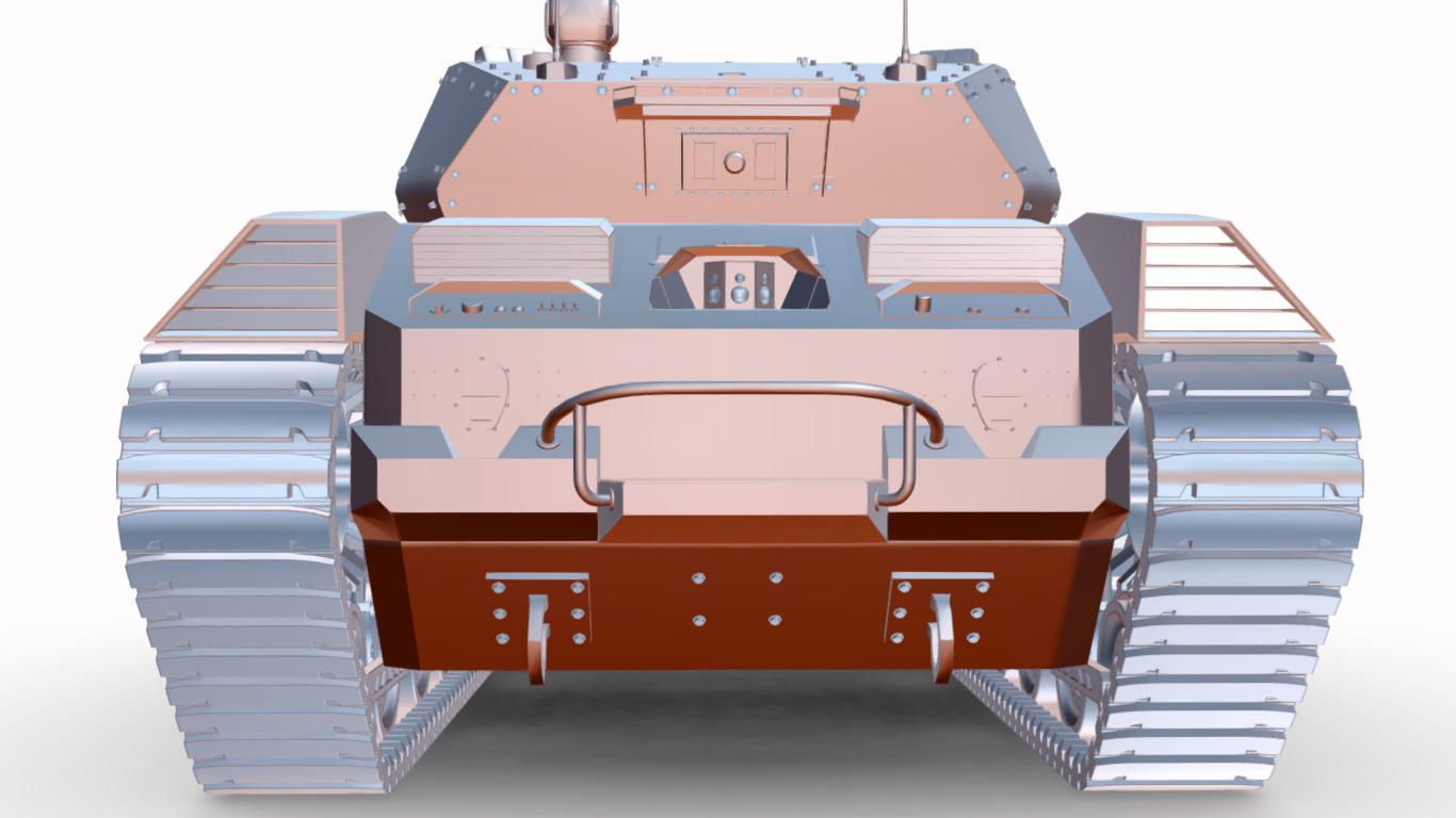 veiculo de combate automatizado  Low-poly 3D model_15