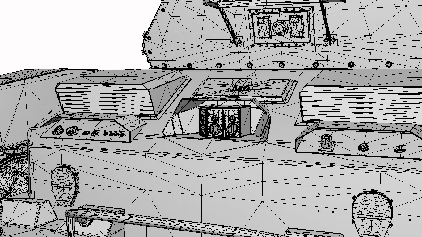 veiculo de combate automatizado  Low-poly 3D model_26