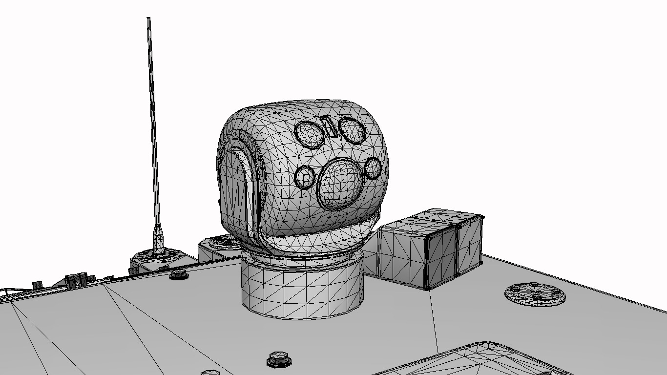 veiculo de combate automatizado  Low-poly 3D model_23
