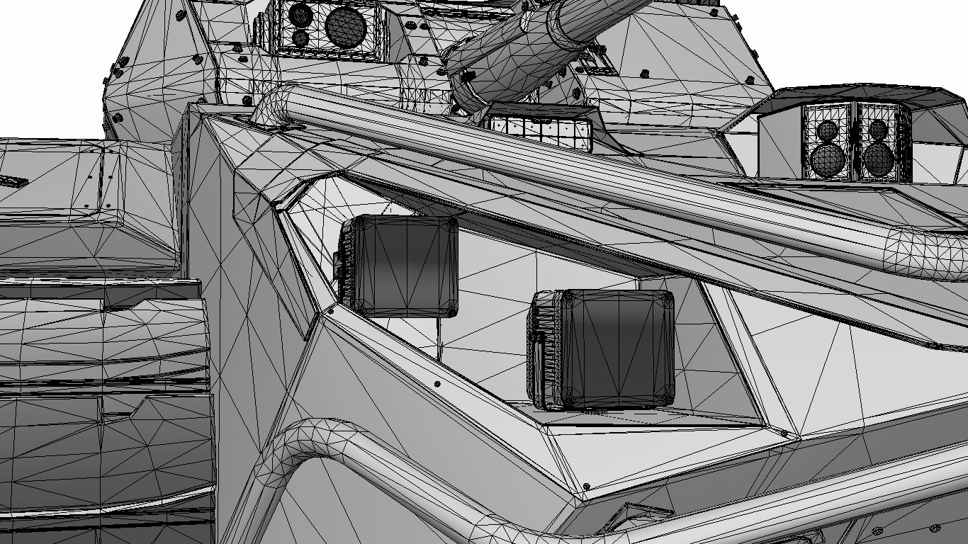 veiculo de combate automatizado  Low-poly 3D model_25