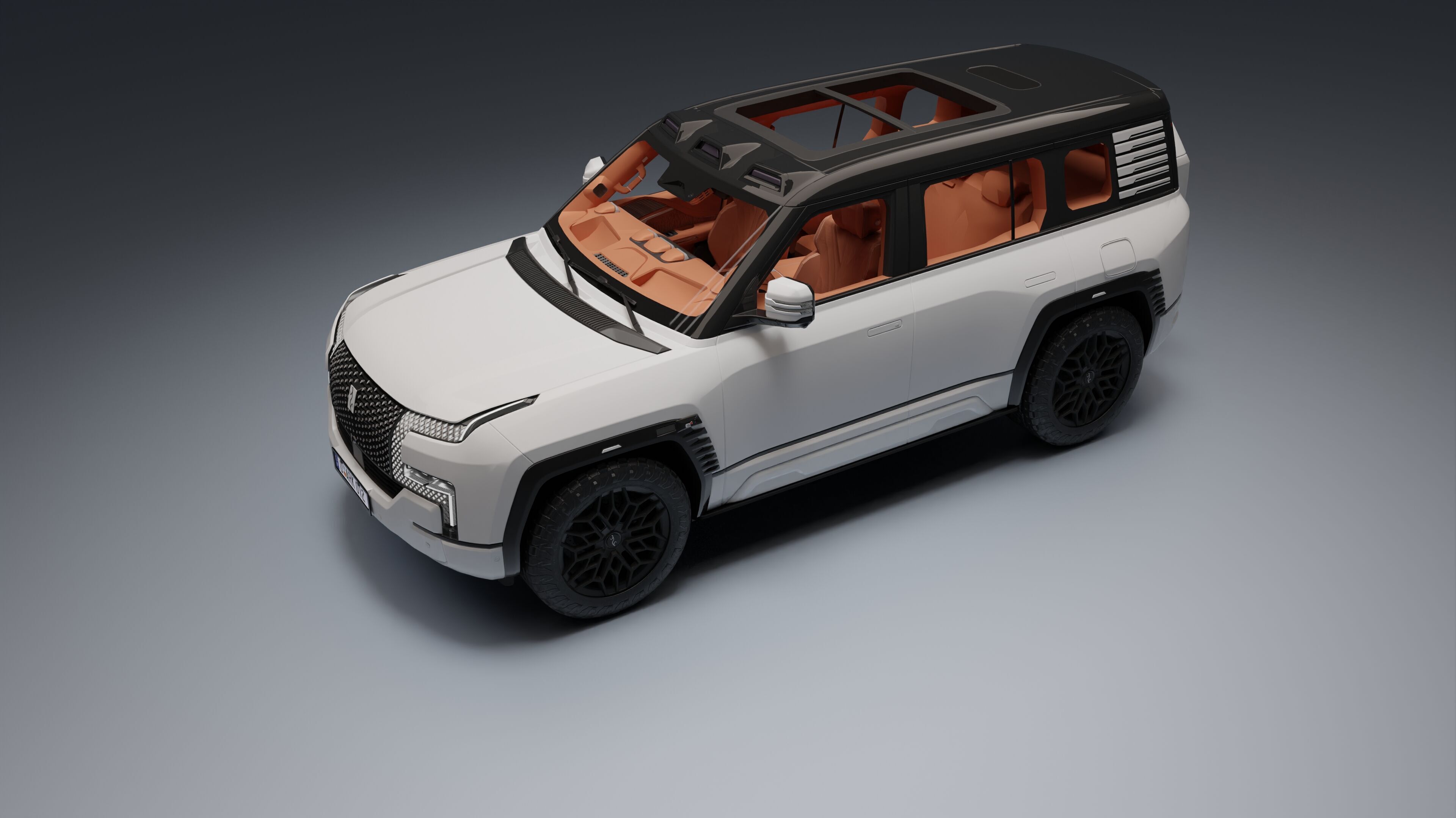 Yangwang U8 Low-poly 3D model_21