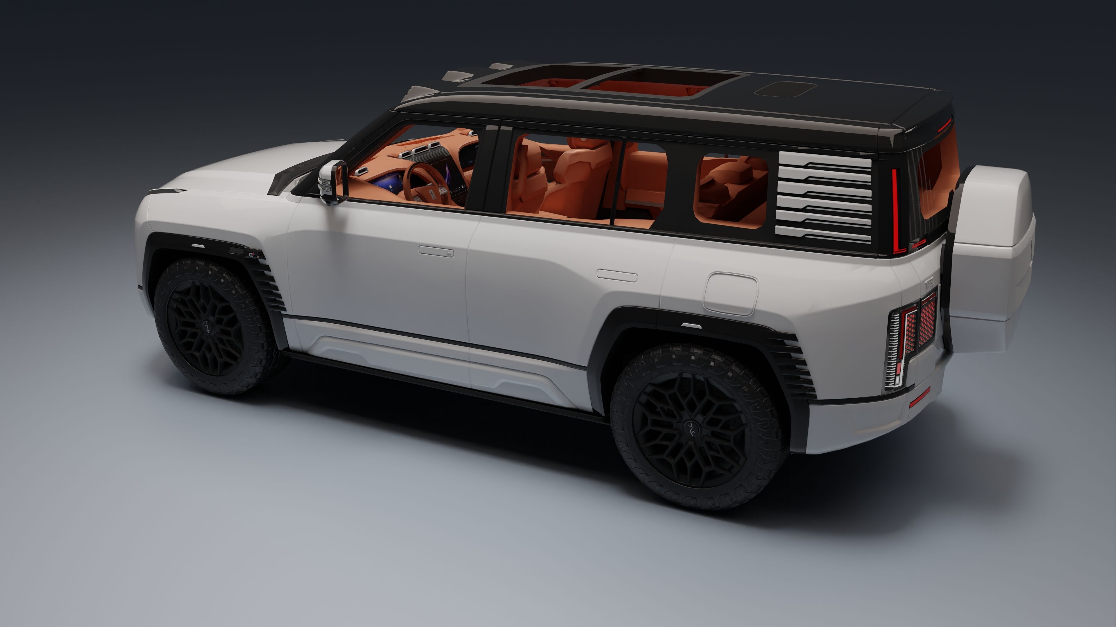 Yangwang U8 Low-poly 3D model_12