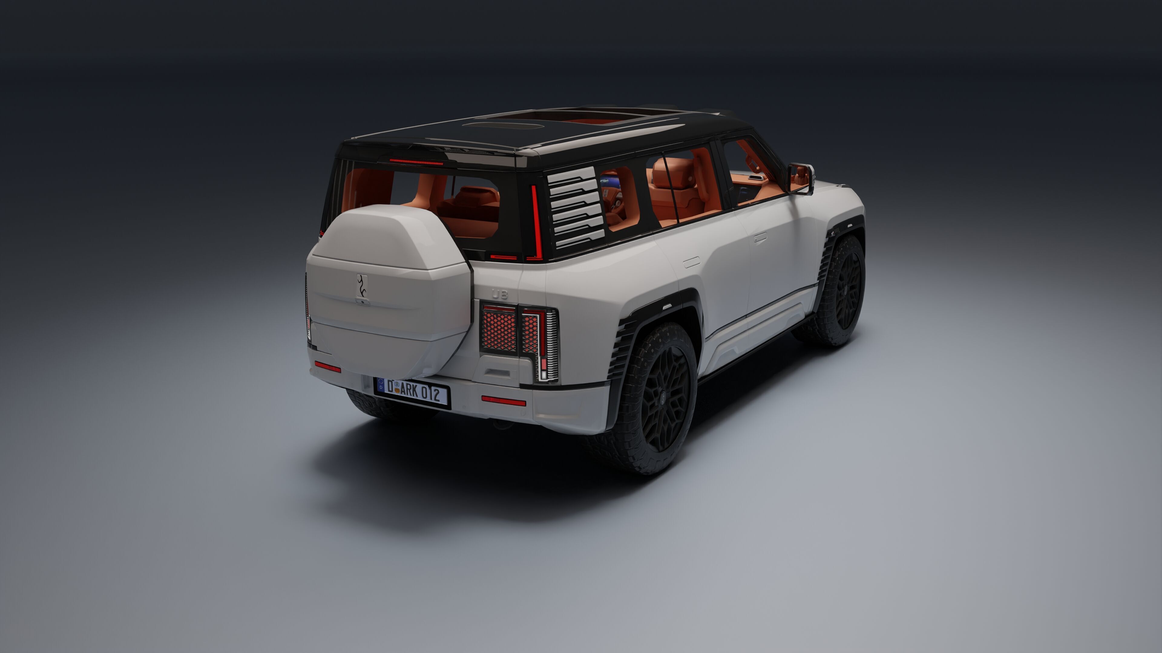 Yangwang U8 Low-poly 3D model_9