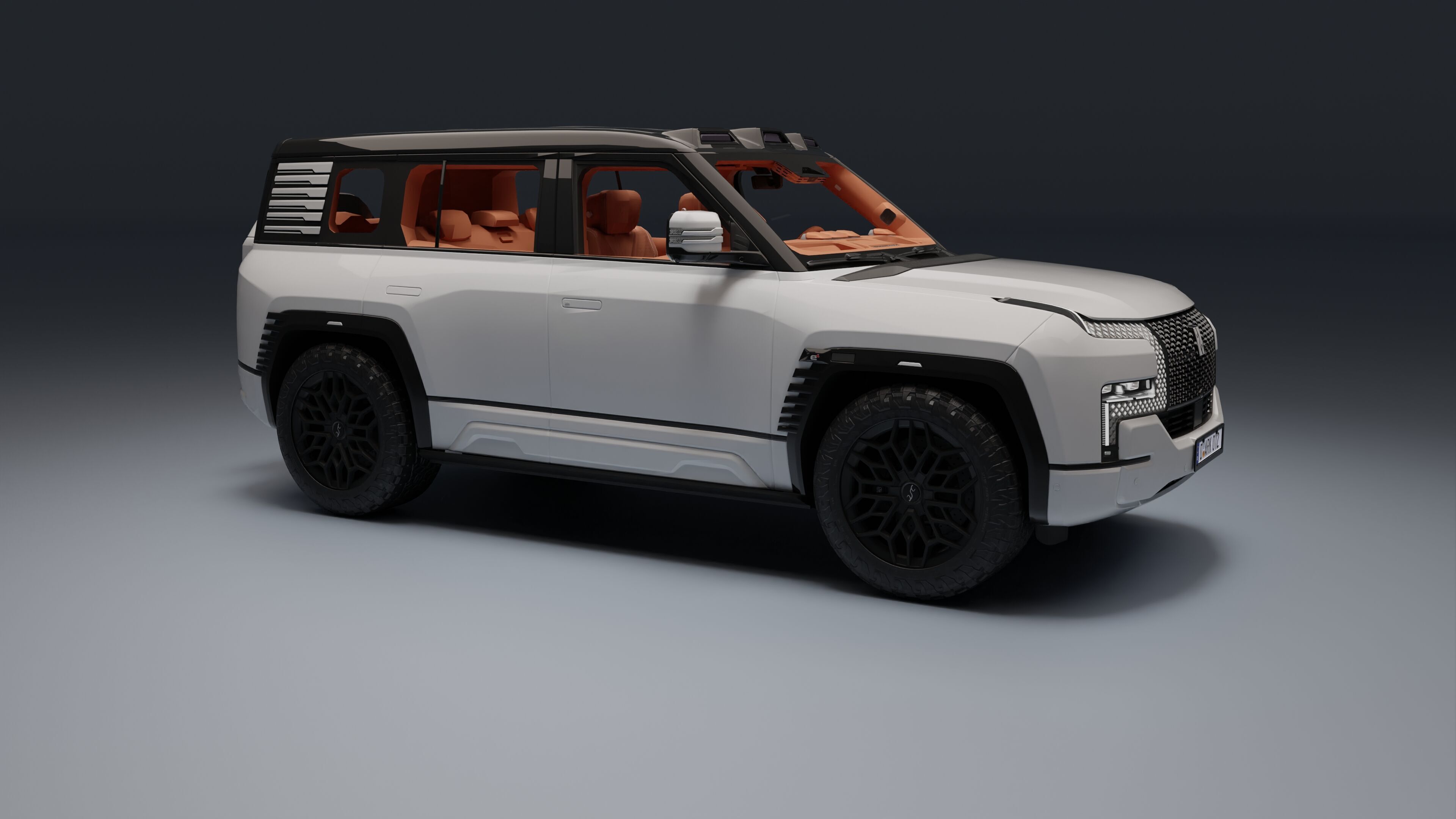 Yangwang U8 Low-poly 3D model_1