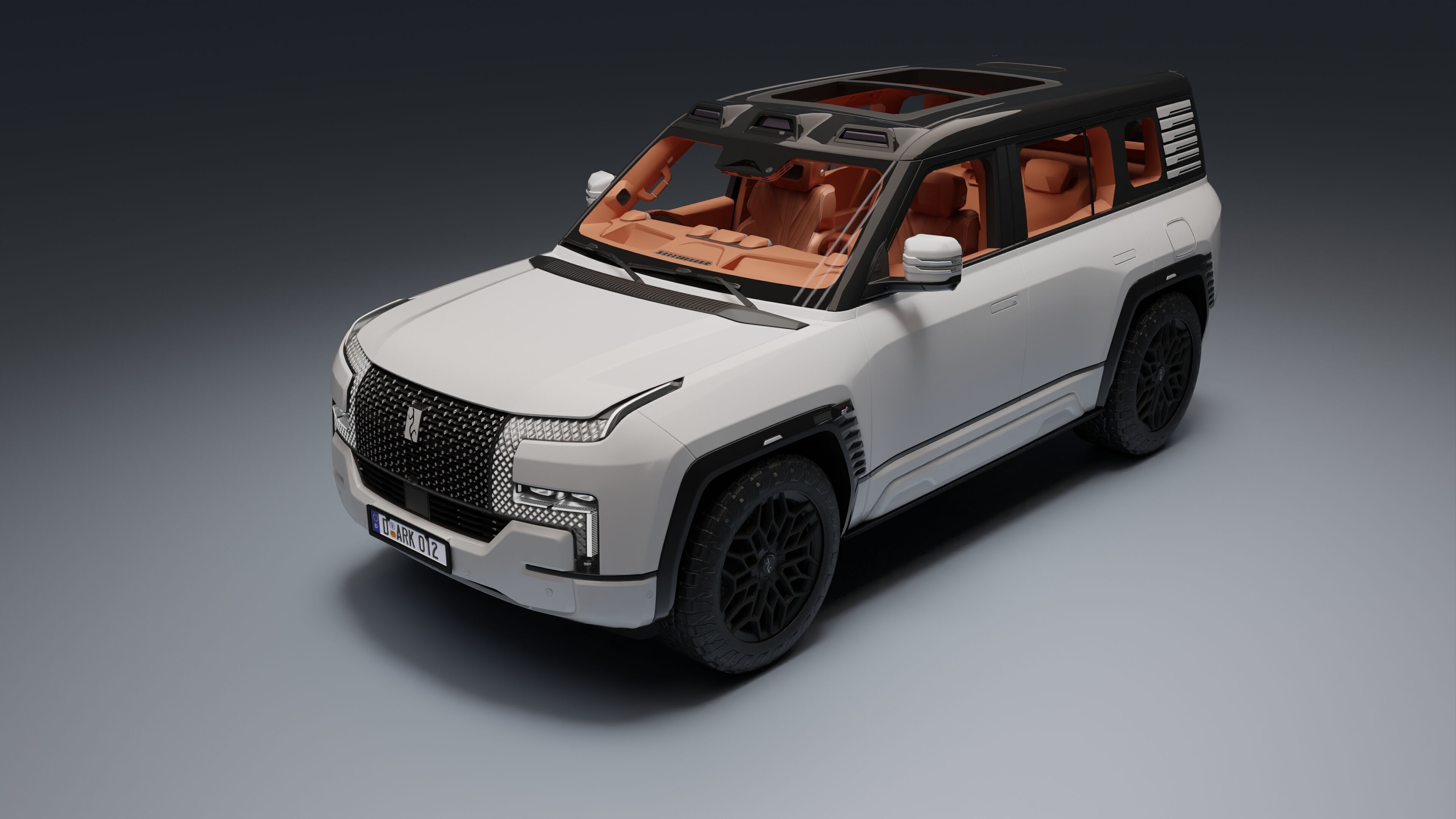 Yangwang U8 Low-poly 3D model_4