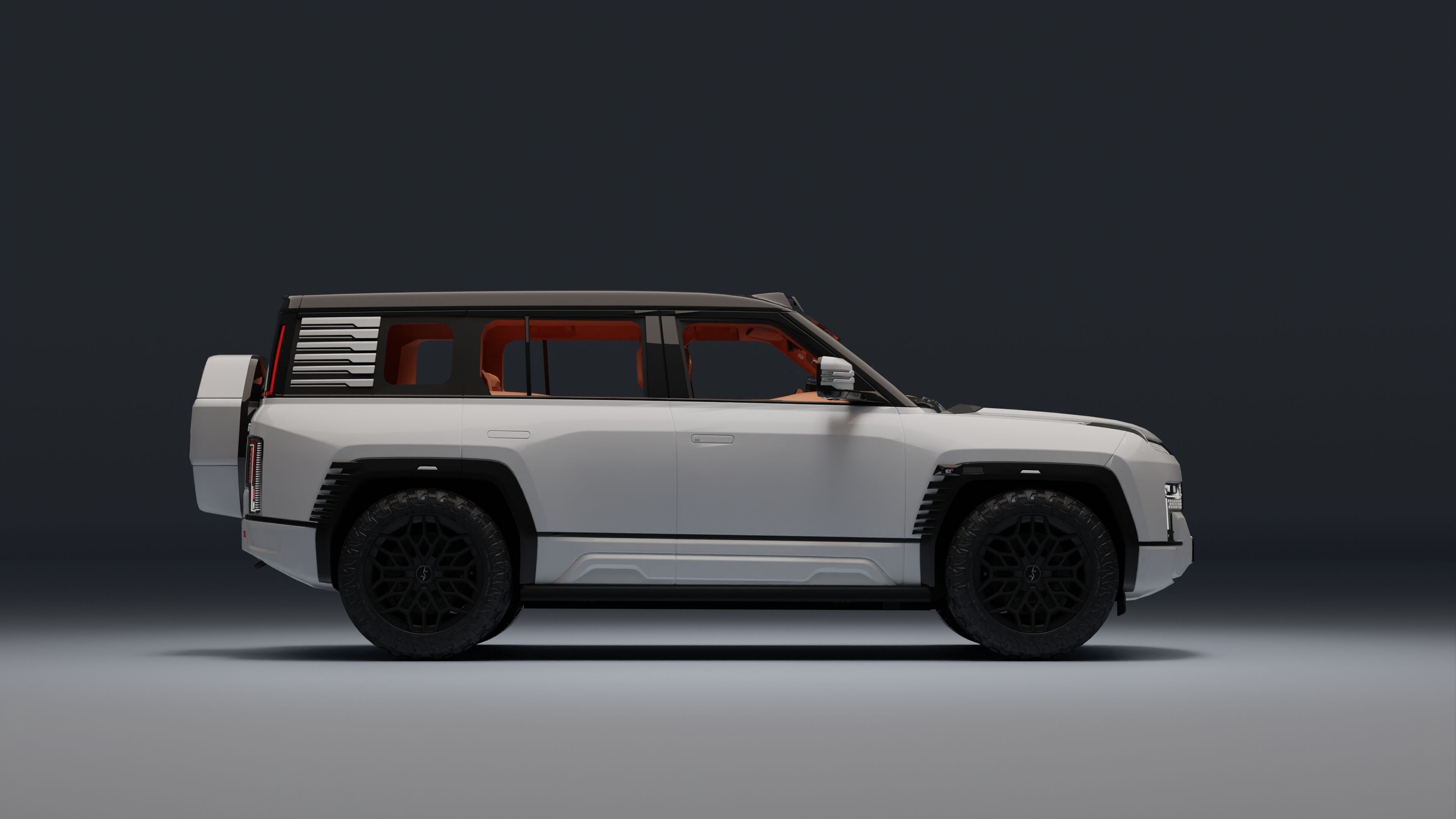 Yangwang U8 Low-poly 3D model_13