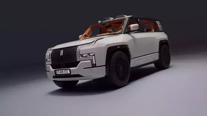 Yangwang U8 Low-poly 3D model