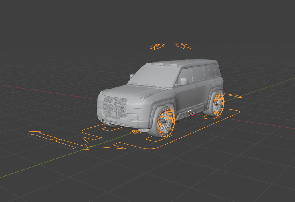 Yangwang U8 Low-poly 3D model_7