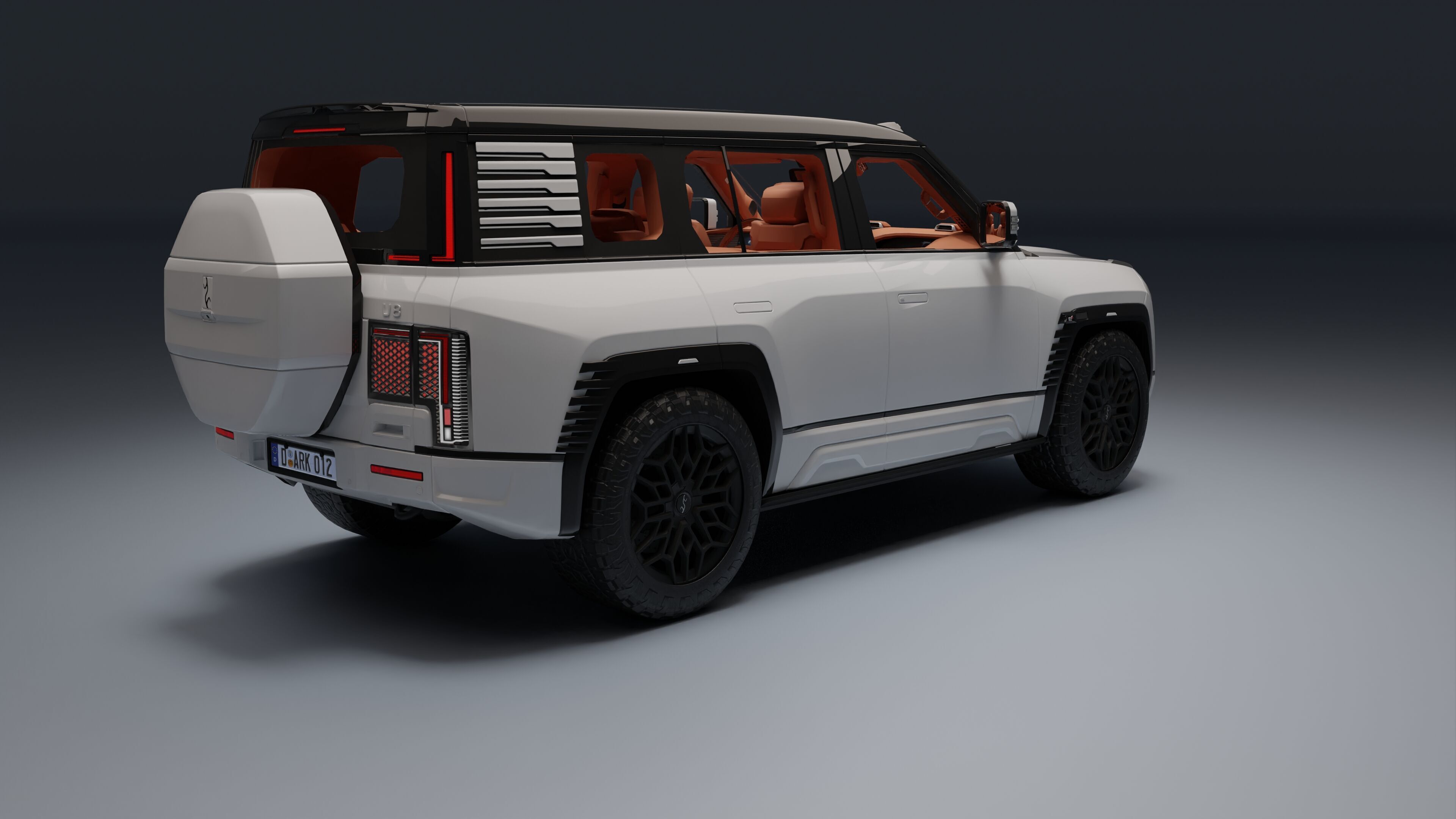 Yangwang U8 Low-poly 3D model_5