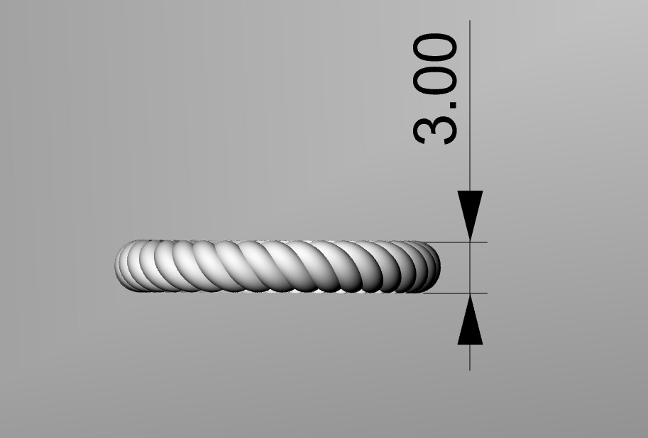 Silver minimalistic ring Free 3D print model_4